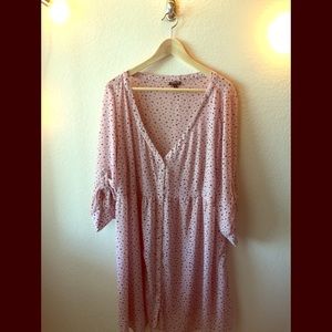 Pink Heart Shirt Dress
